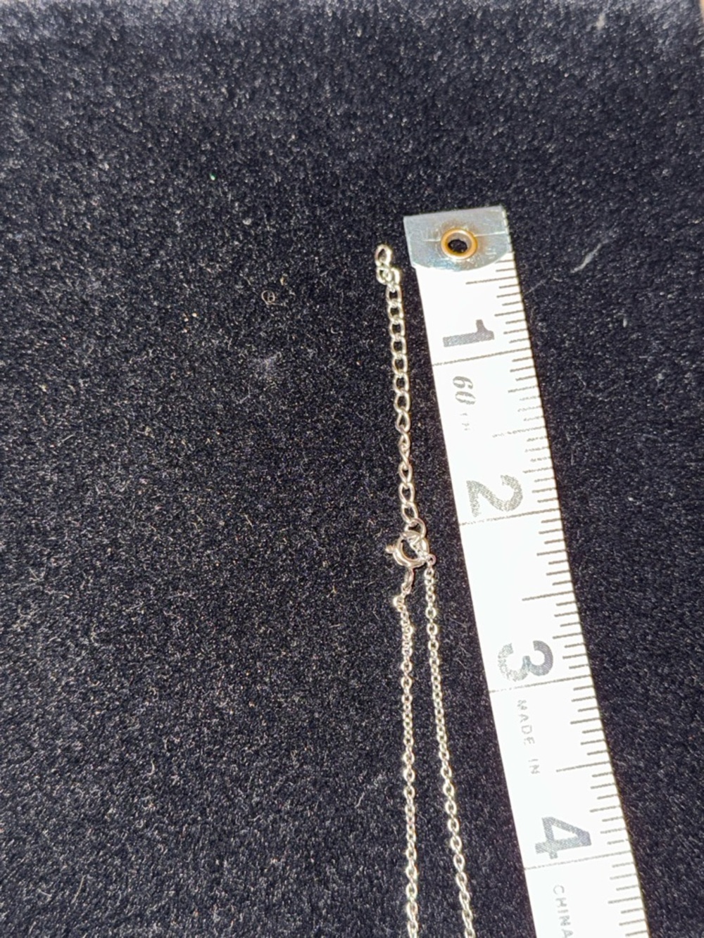 925 Sterling Silver Double Heart CZ Necklace - Picture 5 of 7